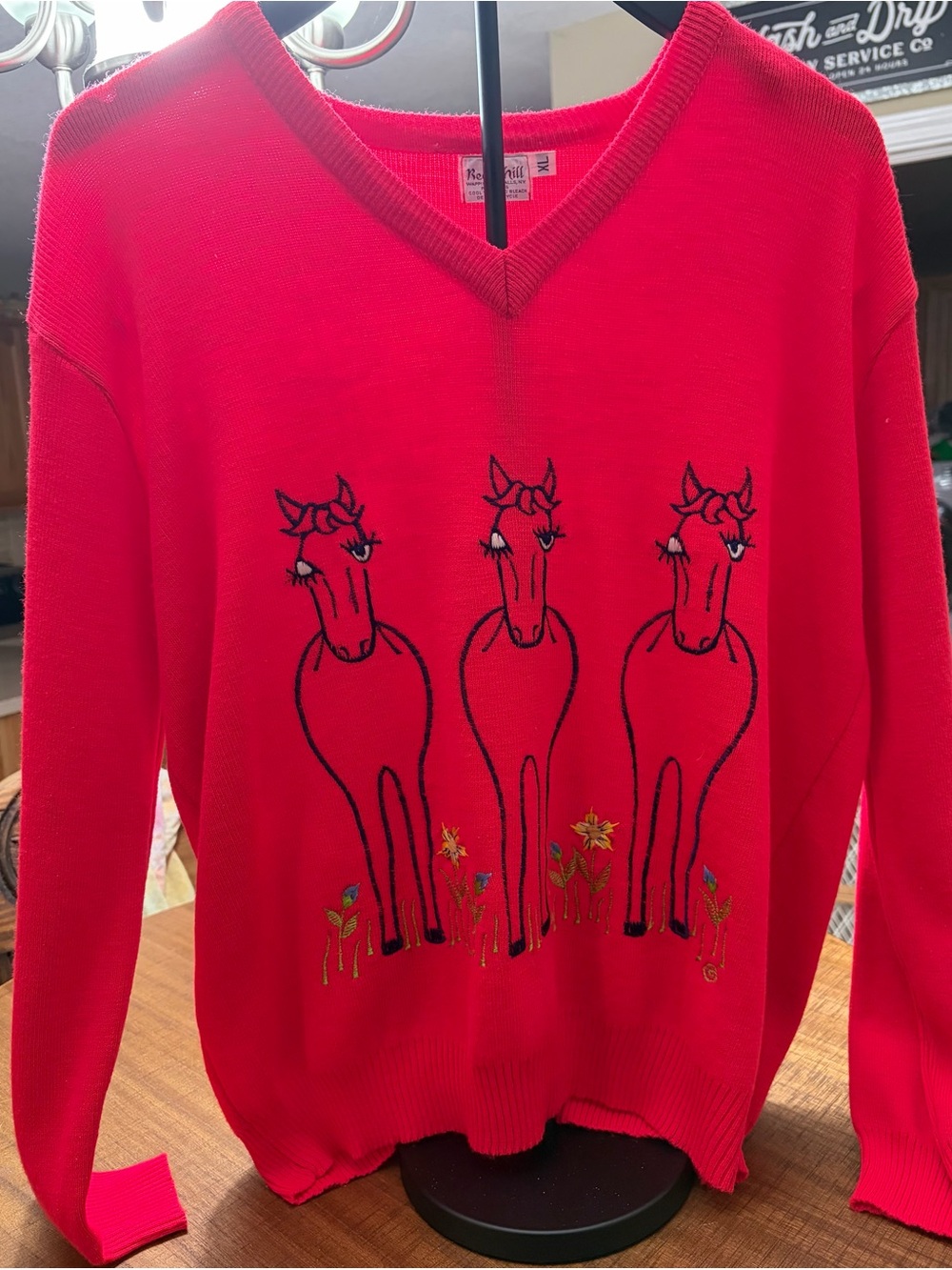 Vintage 1970’s horse sweater-Rare